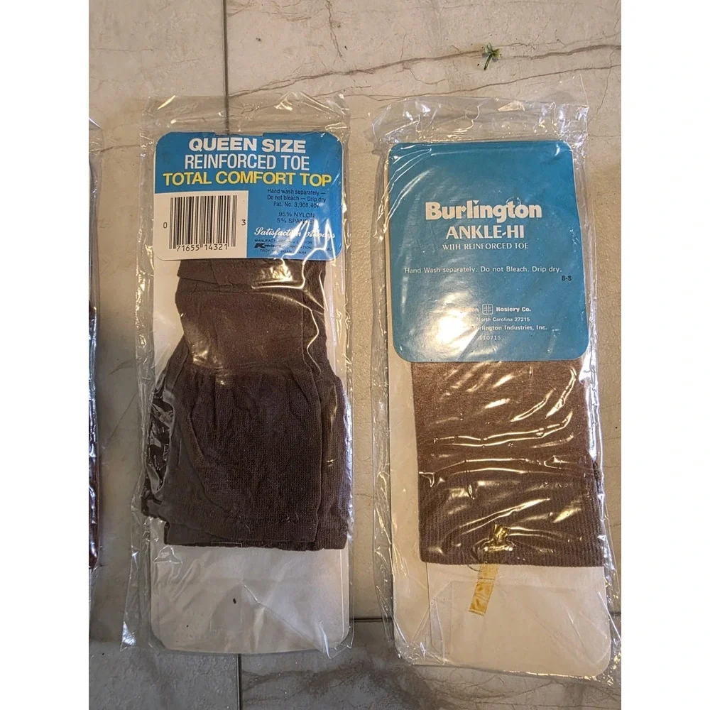 Vintage Kmart Burlington Pantsters Knee High Stockings Lot 5 Packs NOS 70s 80s
